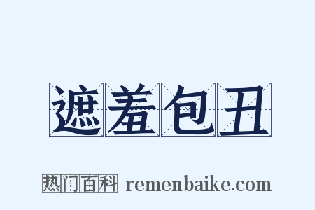遮羞包丑是什么意思的图片